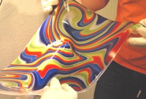 Auflegen des thermoplastischen Kunststoffes