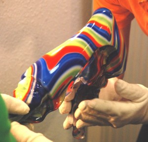 Abdichten des Kunststoffes, Anformen durch Vakuumdruck