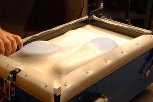 Unterdruckpressung beginnt